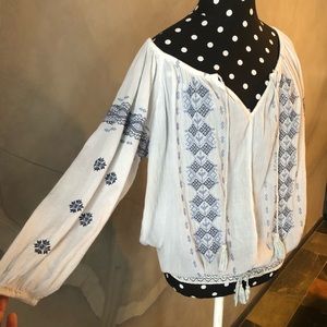 Ralph Lauren Denim Supply Embroidered Blouse